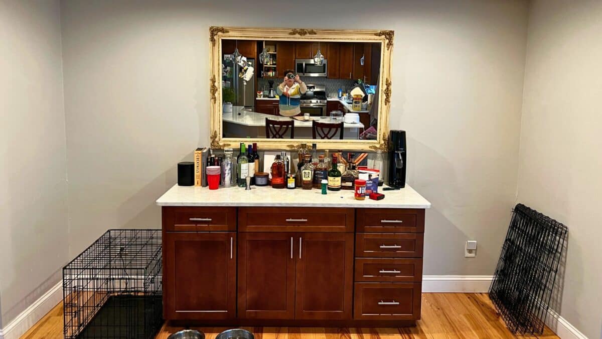 bar cabinet - before